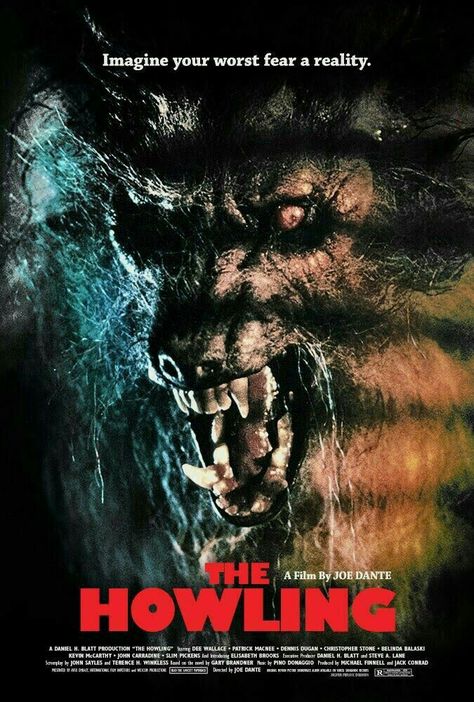 THE HOWLING Werewolf Movies, Human Centipede, 80s Horror, The Howling, Vampires And Werewolves, Horror Posters, Horror Stuff, Evil Dead, Classic Horror Movies