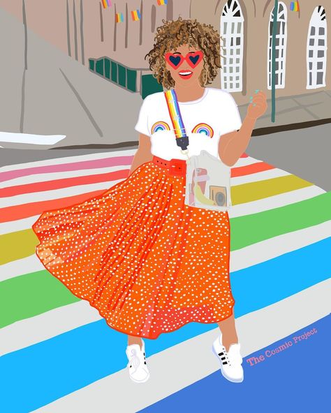 Pride Digital Art, Pride Day, Fashion Art Illustration, Artist On Instagram, Art Illustration, Colorful Art, Color Me, Digital Illustration, Fashion Illustration