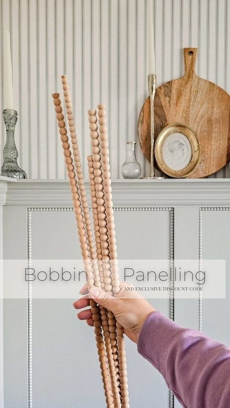 Bobbin Panelling, Bobbin Trim, Bobbin Furniture, Decorative Wall Molding, Barn House Interior, Shared Girls Room, Hallway Makeover, Family Home Decor, Furniture Upcycle