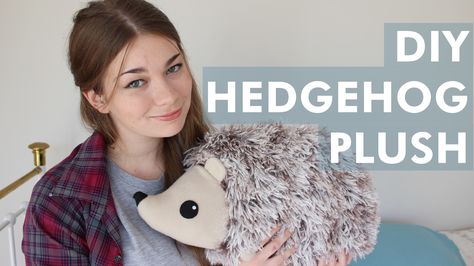 Hedgehog Plush  •  Free tutorial with pictures on how to make an animal plushie in under 180 minutes Diy Hedgehog, Hedgehog Plush, Hedgehog Craft, Plushie Patterns, Sewing Stuffed Animals, Plush Pattern, Sewing Toys, Sewing Projects For Beginners, Easy Sewing Projects