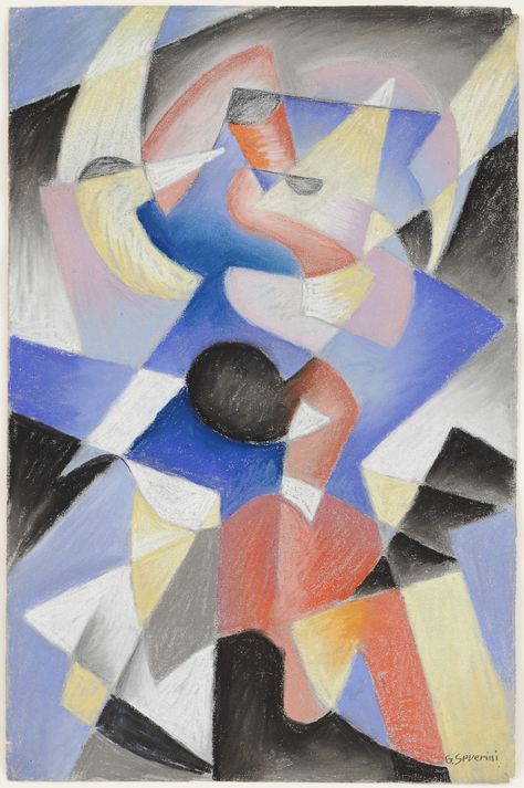 Paris Drawings, Gino Severini, Italian Futurism, Win Art, Futurism Art, Franz Marc, Dance Paintings, Nursery Art Girl