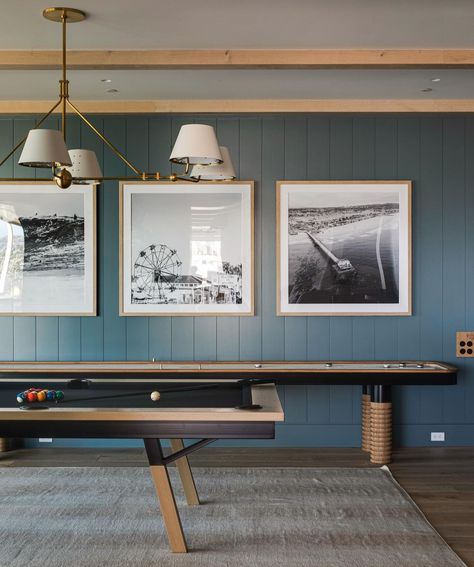 Ping Pong Room, Teen Game Rooms, Den Library, Brooke Wagner Design, Brooke Wagner, Pool Table Room, Home Game Room, Basement Inspiration, Game Room Basement