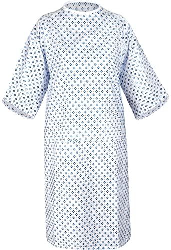 Hospital Gown Reference, Hospital Gown Aesthetic, Mental Hospital Patient Outfit, Long Sleeve Blue Nightgown For Hospital, Patient Clothes Hospital Gowns, Surgical Gown, Patient Gown, Gown Aesthetic, Hospital Gown