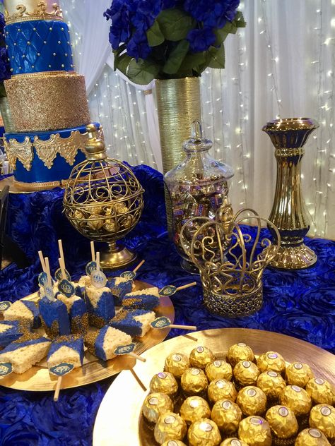 Blue Quinceanera Theme, Sweet 16 For Boys, Royal Prince Birthday Party, Royal Blue Wedding Theme, Royal Blue Quince, Royal Birthday Party, Blue Sweet 16, Graduation 2025, Quince Themes