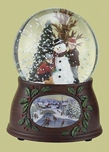 Snowman Snow Globe, Christmas Snow Globe, Snowman Snow, Musical Snow Globes, Christmas Musical, Christmas Snow Globes, Christmas Central, Build A Snowman, Christmas Snow