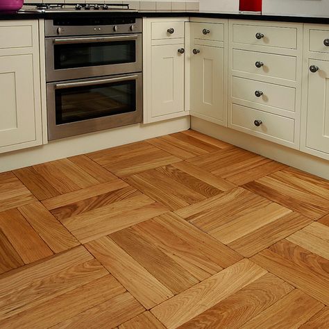 Parquet Flooring | The Natural Wood Floor Co Parquet Kitchen Floor, Parquet Wood Flooring, Hall Tiles, Tiles For Home, Wood Floor Pattern, Wooden Floor Tiles, Parquet Floor, Wood Parquet Flooring, Natural Wood Flooring