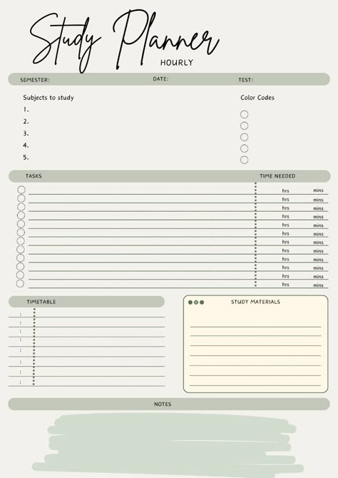 #organisation, #study_planner_timetable, #free_printable_weekly_planner_template, #uni_notes, #study_timetable, #study_schedule_template, #weekly_academic_planner, #exam_planner, #digital_planner_template