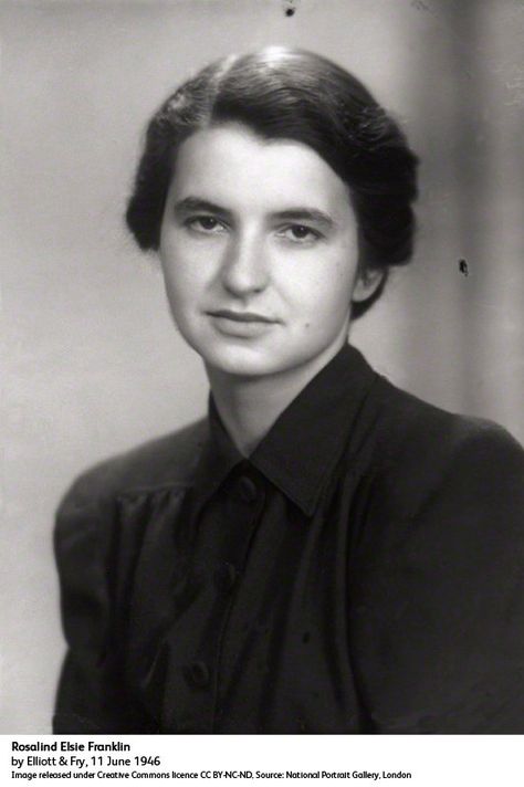 Portrait Gallery on Twitter: "Chemist Rosalind Franklin born #onthisday, recognised only posthumously for her contribution to understanding of DNA https://t.co/o8PxFpkBHX" James Watson, Rosalind Franklin, Famous Scientist, Physical Chemistry, Research Assistant, Leo Women, Hottest Male Celebrities, British Women, Isaac Asimov