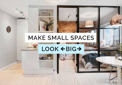 7 Ways To Make Your Singapore HDB & Condo Home Look Bigger - Style Degree Scandanavian Interiors, Scandi Interior Design, Bigger Eyes, Condo Interior Design, Small Condo, Small Apartment Interior, Small House Interior, Interior Design Singapore, Condo Interior