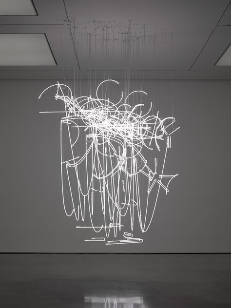 Glow with the flow: Cerith Wyn Evans sets White Cube Bermondsey alight | Art | Wallpaper* Magazine Todd White Art, Neon Sculpture, London Art Gallery, Conceptual Artist, Neon Art, Art Basel, London Art, Sculpture Installation, Light Installation