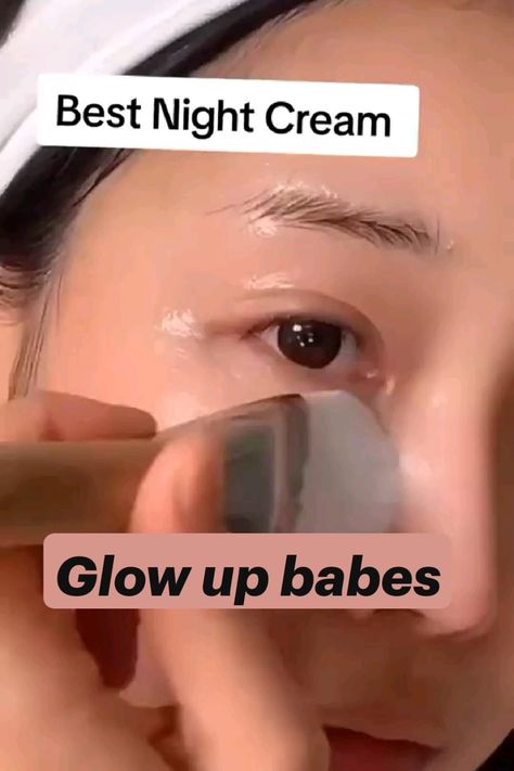 Glow up babes Night Glow Up Routine, Night Mask For Glowing Skin, Diy Night Cream For Clear Skin, Diy Night Cream For Glowing Skin, Homemade Night Cream For Glowing Skin, Night Cream Homemade, Night Cream For Glowing Skin, Homemade Facial Moisturizer, Skincare Homemade