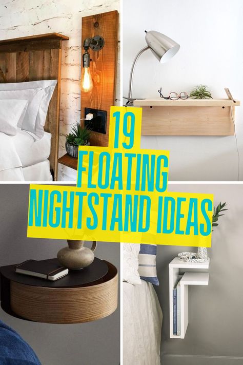 Upgrade your bedroom with these 19 stunning floating nightstand ideas! Perfect for small spaces or a modern aesthetic, these nightstands combine functionality and style. From minimalist designs to options with hidden storage, they’re more than just a place for your alarm clock. Explore creative options like industrial styles, rustic charm, and sleek drawers to elevate your bedroom’s look. Click to discover the perfect floating nightstand for your space! Floating Shelf Bedroom Night Table, Shelving Small Bedroom, No Space For Nightstand, Bunk Bed Floating Nightstand, Narrow Floating Nightstand, Night Stand Small Space, Bedside Shelves Ideas, Nightstand For Small Space, Nightstand Alternative Small Spaces