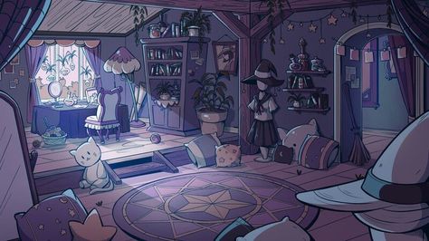 Witch Room, Bedroom Drawing, Art Twitter, Witch House, Professional Art, Painter, Follow Me, Witch, Bedroom