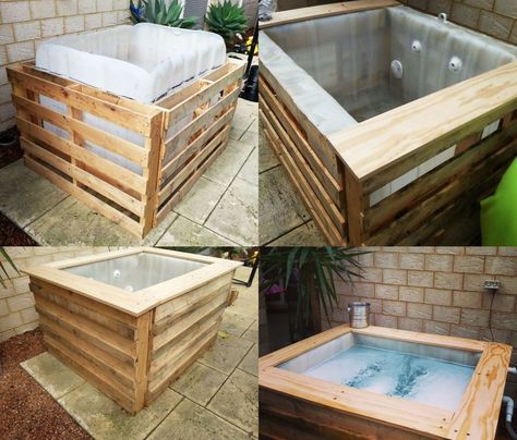 DIY Homemade Swimming Pool Gallery – JaneGrok Livestock Water Trough, Whirlpool Deck, Homemade Swimming Pools, Homemade Pools, Z Palette, Building A Swimming Pool, Diy Hot Tub, Sea Containers, Hot Tub Deck