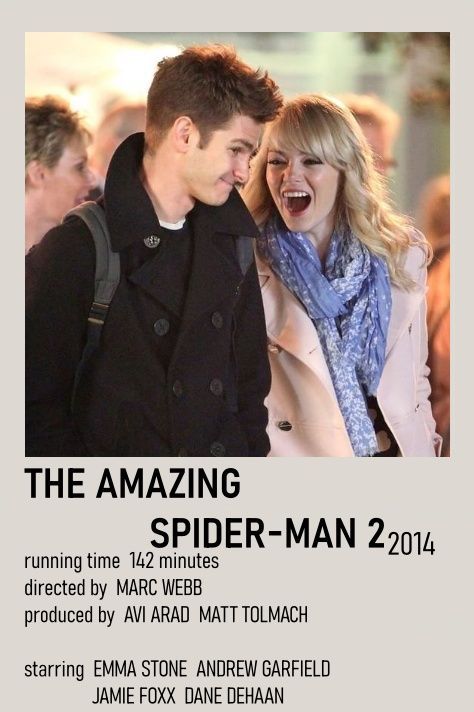 Andrew Garfield Movies, Embeth Davidtz, Movie Credits, Max Charles, Movie Character Posters, The Amazing Spiderman 2, Spiderman Poster, Spiderverse Spiderman, Spiderman 1