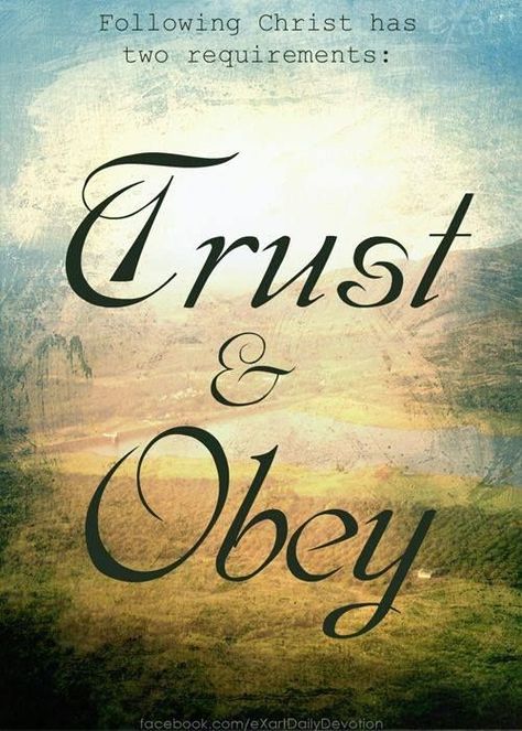 Trust and obey quotes trust life obey faith christ Obey Quotes, Trust And Obey, Joy In The Lord, Faith Journal, Jesus Love, Ways To Be Happier, Daily Prayers, Life Quotes Love, For God So Loved The World