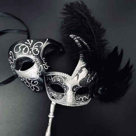 Black And White Masquerade Mask, Masquerade Mask Aesthetic, Mask Ball Party, Black And Gold Masquerade Mask, Blue Masquerade Mask, Wedding Masquerade, White Masquerade Mask, Silver Masquerade Mask, Masquerade Mask Women