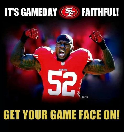 its game day 1/19/2014 49ers Game Day, 49ers Game, 49ers Players, Nfl Football 49ers, Forty Niners, 49ers Fans, Sf 49ers, Game Face, Sf Giants