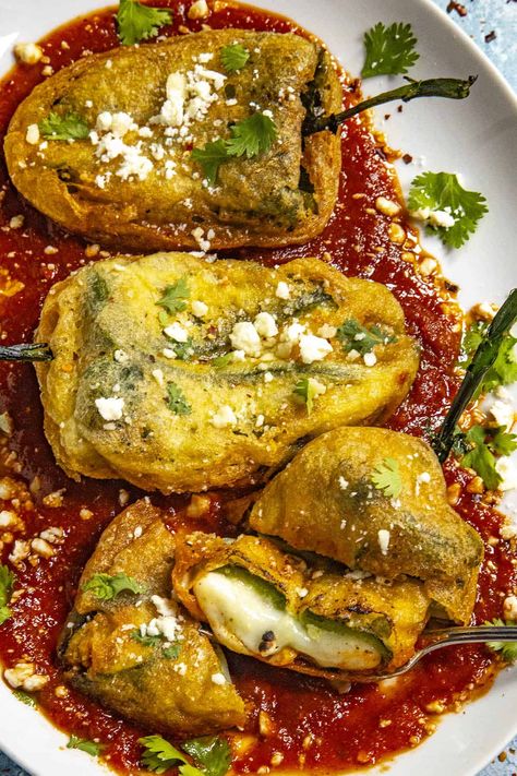 Red Sauce For Chili Rellenos, Chili Reano Recipe Chile Relleno, Gluten Free Chili Relleno, Chili Reano Recipe, Stuffed Plobanos Peppers Recipes, Crispy Chili Relleno Recipe, Chili Relleno Recipe Authentic, Chilli Relleno Recipe, Keto Chile Relleno