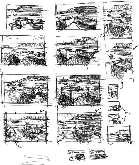 Art Composition Ideas, Edgar Payne, Composition Ideas, Outdoor Painting, Composition Painting, Thumbnail Sketches, Art Composition, Art Basics, Landscape Sketch