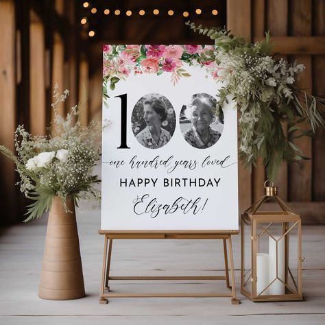 This Banners & Signs item by ThePrintNest has 22 favorites from Etsy shoppers. Ships from United States. Listed on Jun 21, 2024 Centerpieces For 100th Birthday Party, 100th Birthday Decorations, 100th Bday Party Ideas, 100th Birthday Party Ideas Decoration Table Centerpieces, 100th Birthday Party Ideas Decoration, 100 Birthday Ideas, 100 Birthday Party Ideas Decoration, 99th Birthday Party Ideas, 100 Year Old Birthday Party Ideas