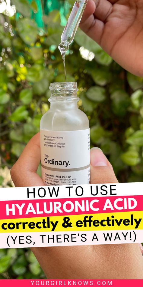 You cannot live in this age without hearing about hyaluronic acid and all it does for your skin. But are you using it, right? I hope so! If you have doubts, read this guide on how to use hyaluronic acid, what hyaluronic acid benefits it has, how to use The ordinary hyaluronic acid or for hair, and so much more. Get on! Hyloranic Acid Serum Benefits, How To Use Hyaluronic Acid, Hyloranic Acid Serum, Hyaluronic Acid Benefits Skincare, When To Use Hyaluronic Acid, Hyloranic Acid, Benefits Of Hyaluronic Acid, Ordinary Hyaluronic, Hyaluronic Acid Benefits