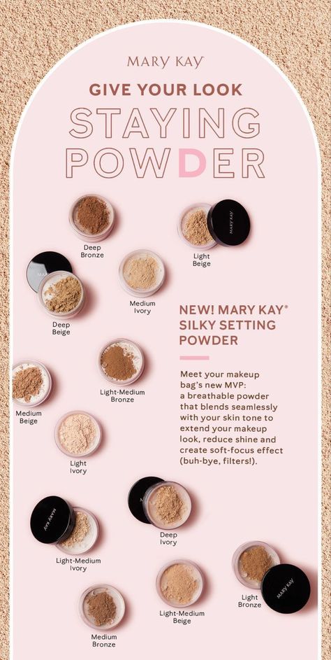 Looking for that filter effect without the fiter? Mary Kay Silky Setting Powder, Kosmetyki Mary Kay, Mary Kay Facebook, Mary Kay Inspiration, Mary Kay Foundation, Selling Mary Kay, Mary Kay Marketing, Mary Kay Party, Imagenes Mary Kay