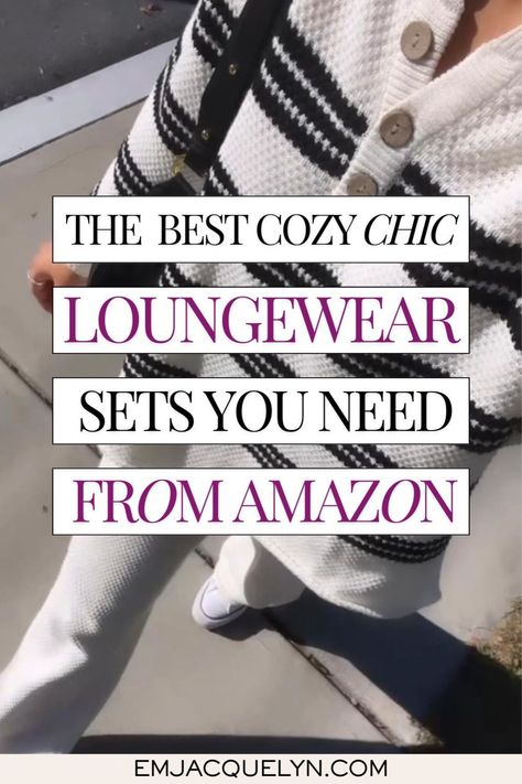 Upgrade your relaxation wardrobe with the Best Loungewear Sets available on Amazon Fashion. Perfect for Sleep and Loungewear, these sets offer the ideal blend of comfort and style. Find out which Women's Fashion pieces are trending and add a touch of luxury to your everyday routine without breaking the bank. Best Loungewear Sets, Fashion Amazon Finds, Best Loungewear, Chic Loungewear, Best Amazon Buys, Amazon Beauty Products, Sleep And Loungewear, Trendy Fall Outfits, Cozy Chic