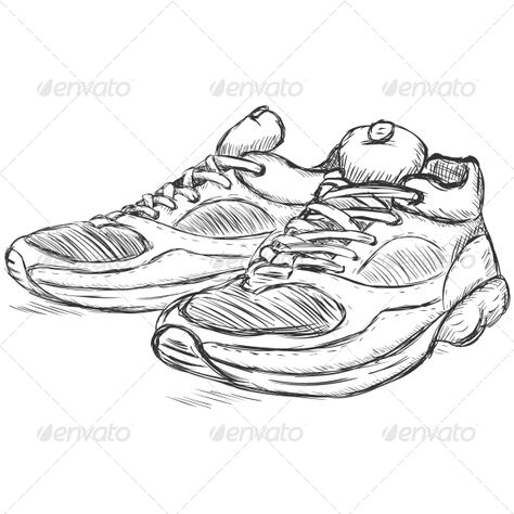 Running Shoes Sketch Running Shoes Sketch, Running Shoes Illustration, Hands Poses, Shoes Sketch, Sneakers Sketch, Shoe Sketches, Run Shoes, Shoes Illustration, Shoes Drawing