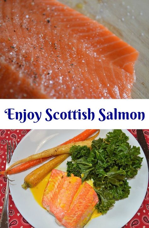 Scottish salmon is some of the finest in the world. #ScottishFood Scottish Fish Recipes, Scottish Dishes Traditional, Scottish Salmon Recipe, Scottish Lunch, Scotland Food Traditional, Scottish Smoked Salmon, Scottish Fish And Chips, English Dishes, Scottish Salmon