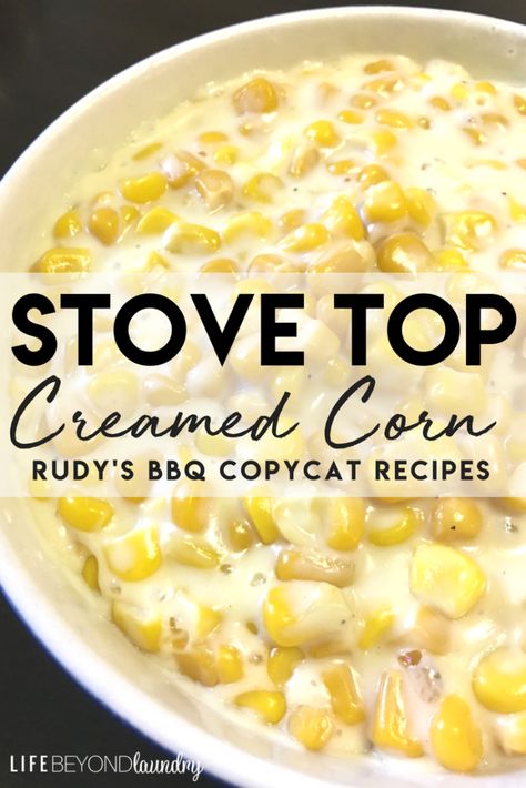 This tastes exactly like Rudy’s Creamed Corn! I must admit, I was pretty proud of myself when I heard the compliments last night. This. stuff. is . AMAZING! And it was quick and easy too! Ingredients: 20 ounces corn (either can corn, drained or frozen corn, thawed. Either works) 1 cup heavy cream 1 … Continue reading Stove Top Creamed Corn Rudys Creamed Corn, Creamed Corn Recipe Easy, Corn Recipes Side Dishes, Creamed Corn Recipes, Cream Corn, Corn Dishes, Cajun Food, Creamy Recipes, Corn Recipe