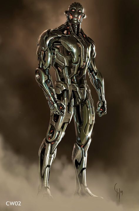 Ultron Marvel, Iron Fist Marvel, Avengers Age Of Ultron, Robot Illustration, Avengers Age, Marvel Iron Man, Age Of Ultron, Robots Concept, Superhero Design