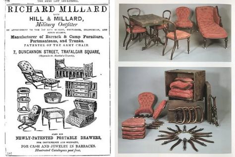 Century Furniture Company, Vintage Campaign, Patio Edging, Portable Furniture, Design Campaign, Campaign Furniture, Colonial Furniture, Vanity Box, Woodworking Inspiration