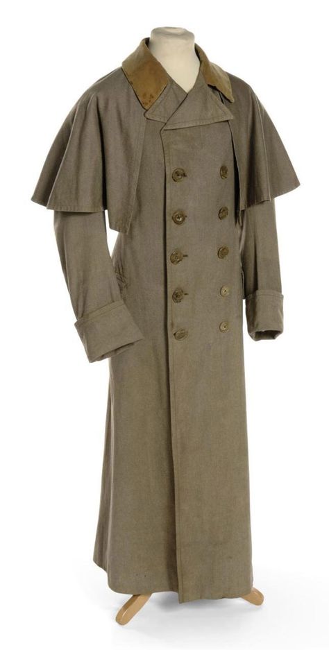 A GENTLEMAN'S ULSTER COAT | CIRCA 1910 | men's, Textiles & Costume | Christie's Ulster Coat, 19th Century Men, Victorian Coat, 19th Century Clothing, Shoulder Cape, Century Clothing, Tweed Coat, Historical Costume, Costume Outfits