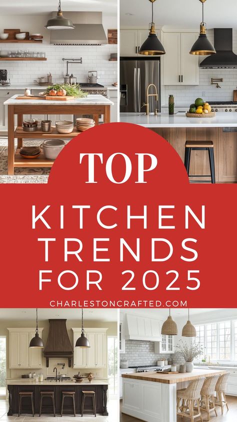 kitchen trends for 2025 Classic Modern Kitchen Ideas, House Colors Interior Ideas Kitchen, Best Small Kitchen Design, Classic Kitchen Ideas Interior Design, Kitchen Cabinet Color Trends 2024, Front Door Into Kitchen Layout, Million Dollar Kitchens Design, New Kitchen Designs 2023, Best Kitchen Ideas Interior Design