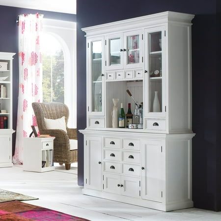 Painted china hutch