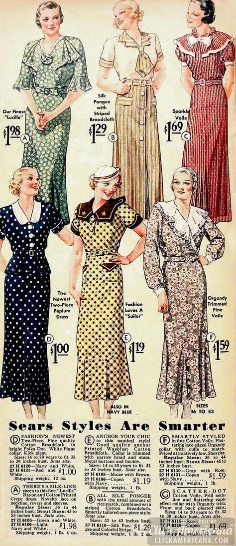 These are the same similar dresses you can see an other woman wearing around town. The puffed up sleeves, the tight, short, curled hair. Gloves, long dress going down to feet. 1930s Fashion Women, 1930's Dresses, Vintage Fashion 1930s, 1930 Fashion, Patron Vintage, 1930s Dress, 30s Fashion, Afternoon Dress, Look Retro