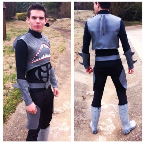 Decided to make a sharkboy costume for superhero day at my high school.please comment this is my first real costume I've made Bariloche, Sharkboy And Lavagirl Costume Diy, Sharkboy Costume, Halloween Suckers, Shark Boy Costume, Terrifying Halloween Costumes, Diy Costumes For Boys, Superhero Day, Lava Girl