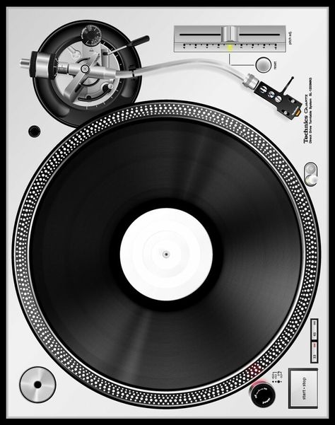 Escogí esta imagen por que tiene una tornamesa y me gustaría tener o comprarme un par de tornamesas Technics 1200, Technics Sl 1200, Technics Turntables, Arte Nerd, Dj Art, Turn Table Vinyl, Vinyl Record Art, Dj Booth, Dj Gear