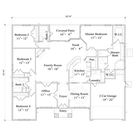 Small house plans Modern Ranch House Plans, Modern Ranch House, Barn Homes Floor Plans, Plan Image, Pole Barn House Plans, Ranch House Plan, 4 Bedroom House Plans, Barndominium Floor Plans, Home Design Floor Plans