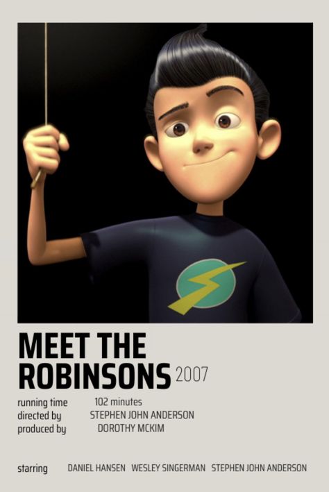 Meet The Robinsons Movie Poster, Meet The Robinsons Poster, Good Meet The Robinsons, Meet The Robinsons Wallpaper, Cartoon List, Meet The Robinsons, Old Disney Movies, The Robinsons, Animated Movie Posters