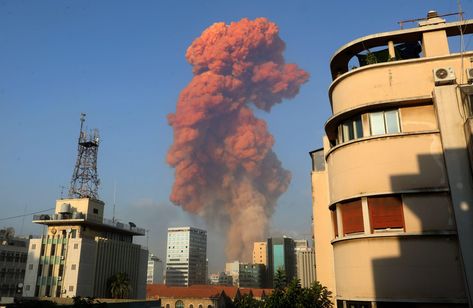 Explosion Video, Beirut Explosion, Ammonium Nitrate, Mushroom Cloud, Port Area, Video Capture, Hiroshima, Beirut, Bbc News