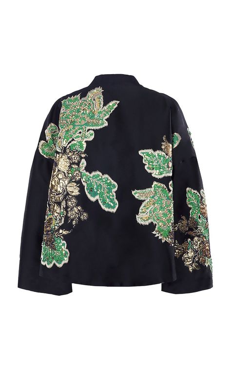 Kleo Embroidered Jacquard Jacket By Biyan | Moda Operandi Biyan Fashion, Batik Kebaya, Jacquard Jacket, Classic Suit, Applique Dress, Warm Sweaters, Ocean Photography, Sewing Basics, Bold Prints