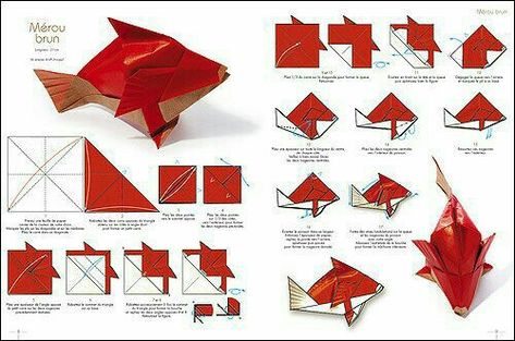 Mini Origami, Origami Bookmarks, Origami Star Box, Origami Diagrams, Origami Ball, Origami Models, Origami Dragon, Origami For Beginners, Origami Fish