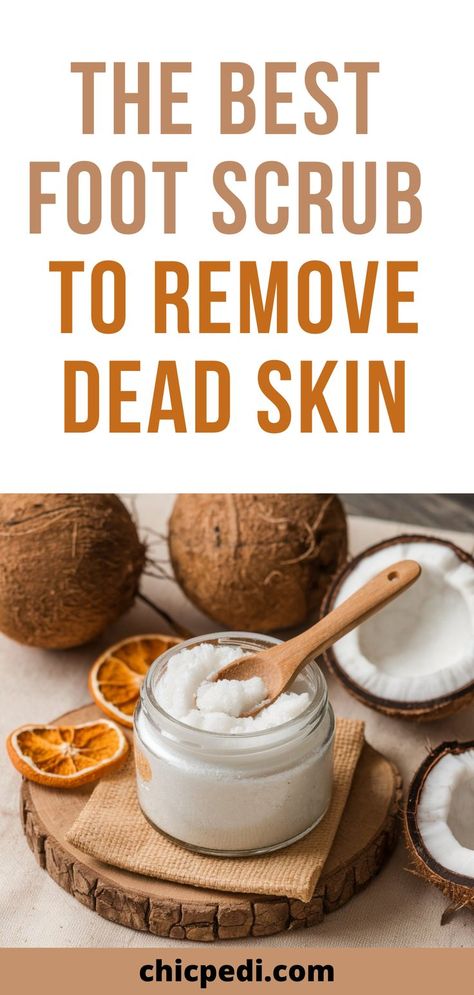 The Best Foot Scrub To Remove Dead Skin Foot Scrub Diy Exfoliating, Foot Scrub Diy, Scrub Diy, Foot Scrub, Cracked Heels, Foot Health, Foot Pain, Dead Skin, Scrubs