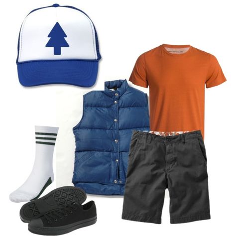 Dipper Cosplay Dipper Cosplay, Gravity Falls Costumes, Dipper Gravity Falls, Gravity Falls Cosplay, Estilo Blair Waldorf, Gravity Falls Characters, Sneakers Outfit Work, Gravity Falls Dipper, Outfit Sneakers