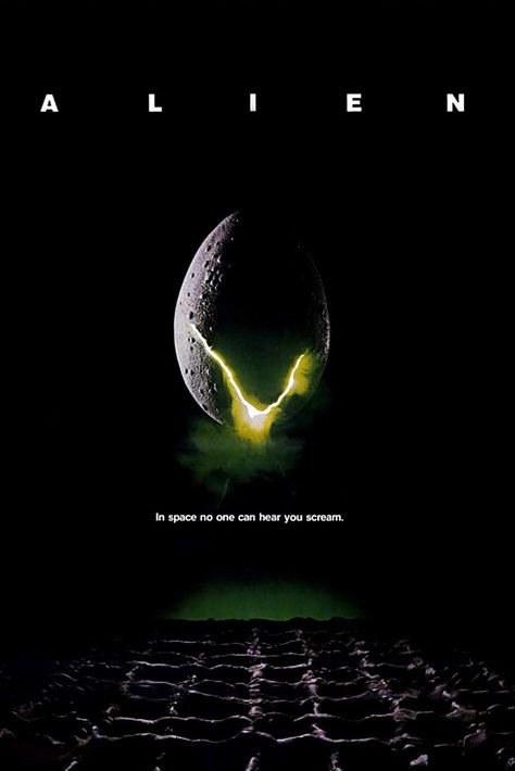 Alien Ridley Scott, Alien Movie Poster, Alien Movie, Alien 1979, Best Movie Posters, Pet Sematary, Sigourney Weaver, Aliens Movie, Septième Art