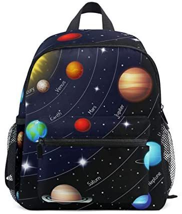 Linomo Educational Outer Space Universe Planet Kids Backpack Daypack Bookbag Preschool Toddler Backpacks Kindergarten Shoulder Bag for Boys Girls Child: Amazon.co.uk: Luggage Planet Kids, Galaxy Solar System, Galaxy Backpack, Preschool Backpack, Planet For Kids, Cute School Bags, Kindergarten Backpack, Solar System Planets, Toddler Bag