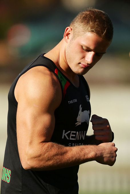 George Burgess in training Australian Rugby Players, Australian Rugby League, National Rugby League, South Sydney Rabbitohs, Australia Rugby, Australian Football, Rugby Men, Men’s Fitness, Men Store