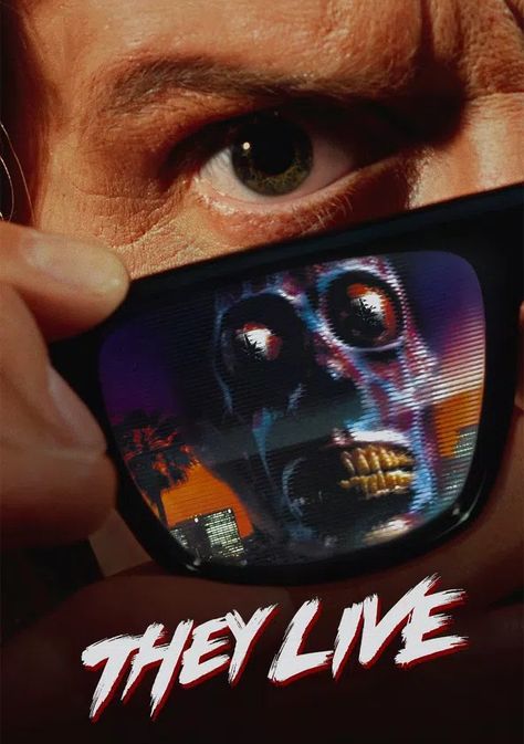 They Live Movie, Sci Fi Shows, Film Poster Design, Tv Icon, John Carpenter, Movies 2019, Movie Lover, They Live, Hd Movies